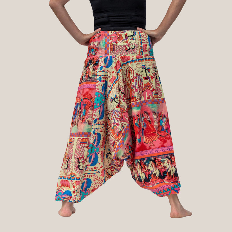 Lu's Chic Women's Thai Harem Pants Bohemian Yoga Pants Loose Indian Summer  Boho Hippie Pants style8 14-16 - Walmart.com