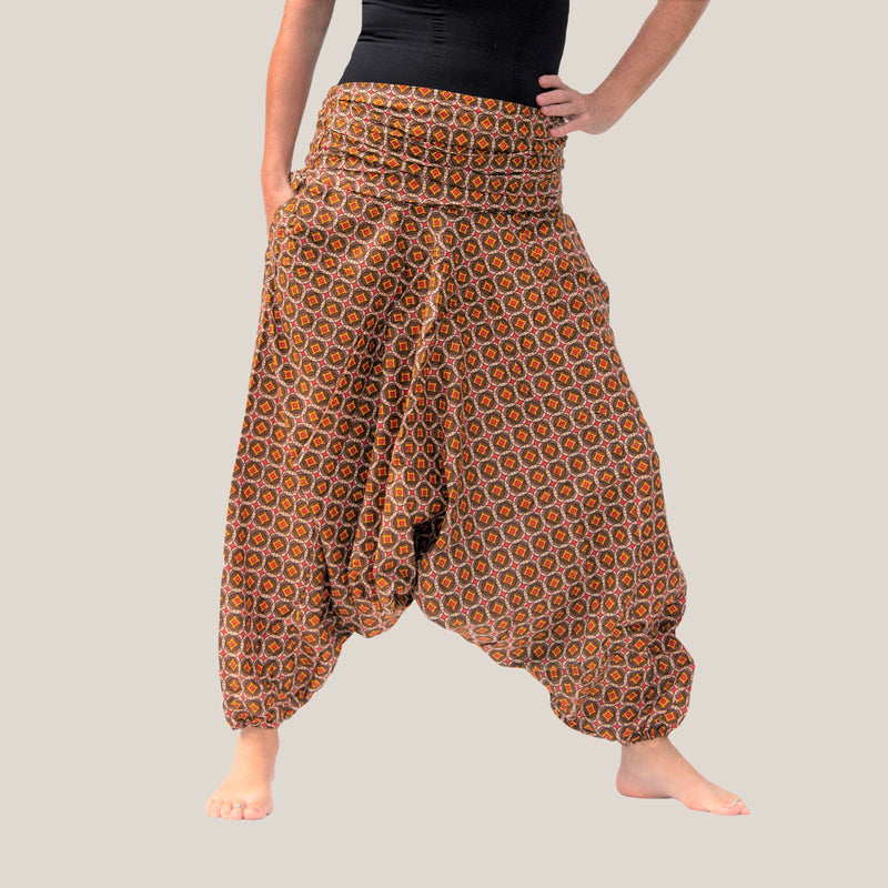 Retro Orange - Yoga Pants, Harem Trousers & Jumpsuit