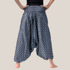 Grey Palm Frond - Yoga Pants, Harem Trousers & Jumpsuit