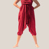 Red Flower Shell - Yoga Pants, Harem Trousers & Jumpsuit