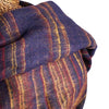 Soft Woven Recycled Acry-Yak Large Blue Shawl - 10