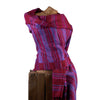 Soft Woven Recycled Acry-Yak Large Red Shawl - 32