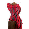Soft Woven Recycled Acry-Yak Large Red Shawl - 35