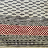 OMishka ethically handmade block print natural red and ecru patterned bed spread, cover and throw.