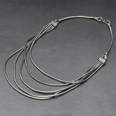 Chunky Tribal Silver Anklet