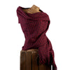 Red Bamboo Blanket Scarf - 08