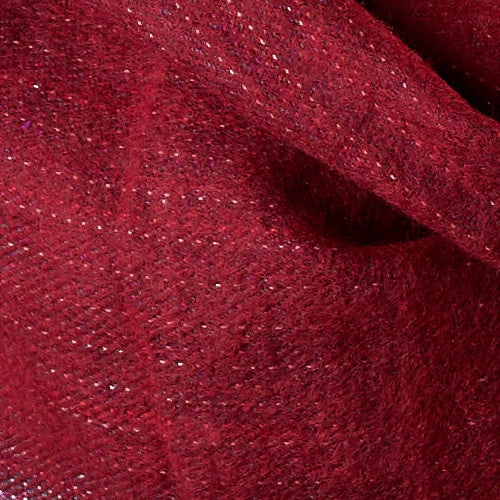 Soft Woven Bamboo Kantha Stitched Large Red Shawl - 01