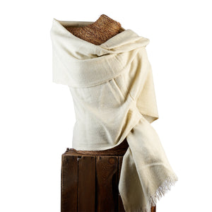 Ivory Bamboo Blanket Scarf - 26