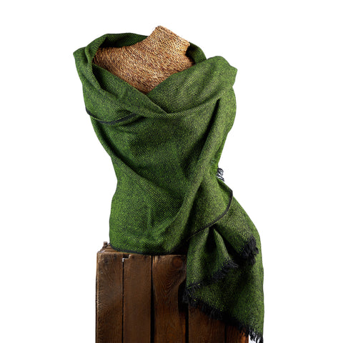 Green Bamboo Blanket Scarf - 04