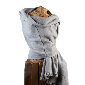 Grey Bamboo Blanket Scarf - 24