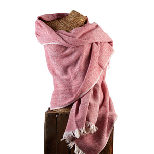 Pink Bamboo Blanket Scarf - 23