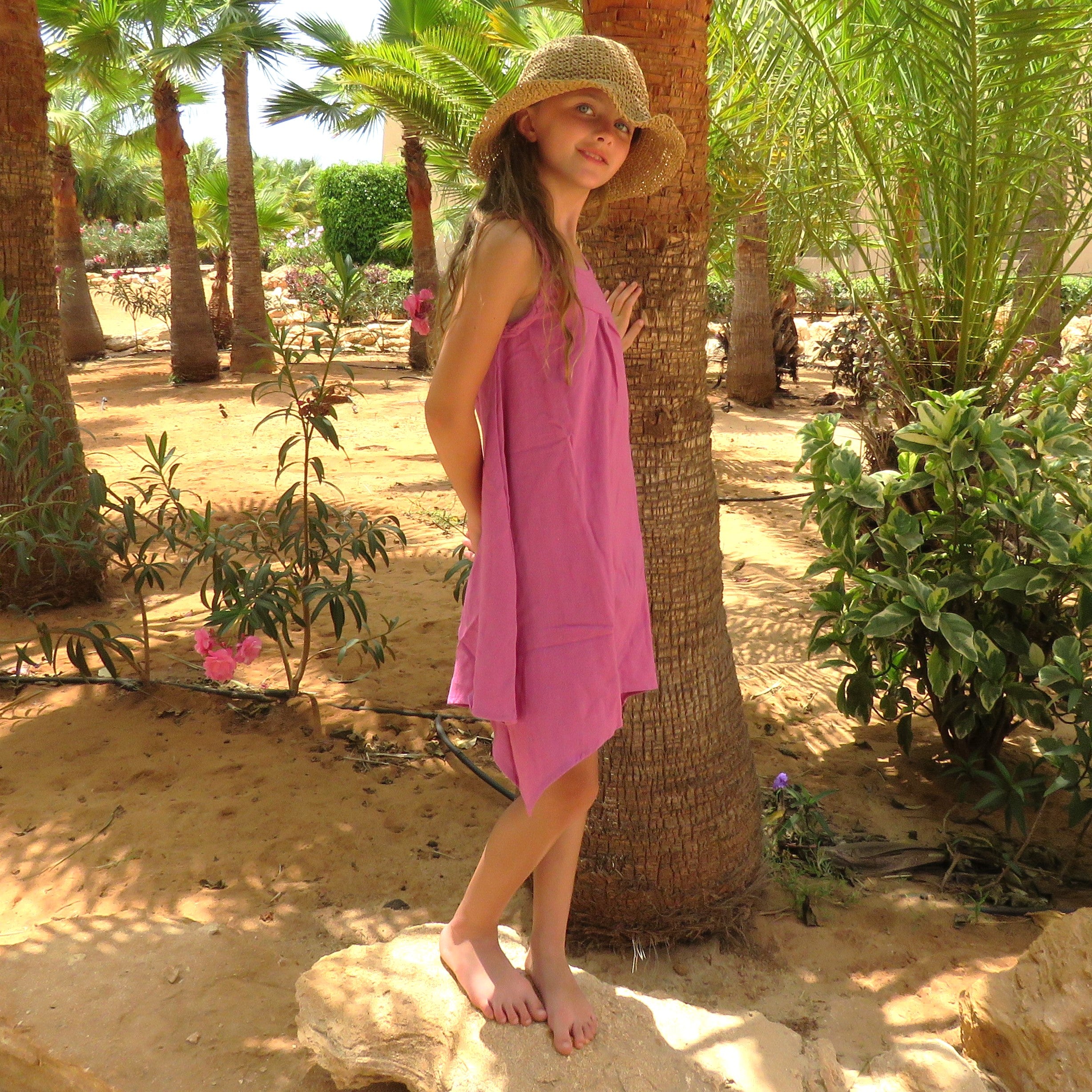 girls-pink-handkerchief-dress-