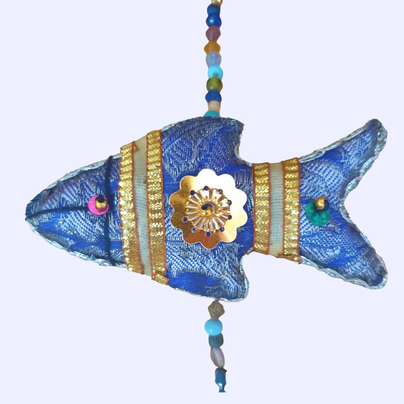 Upcycled Fish String Hanging Tota Decoration