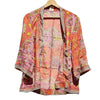 Boho Floral Long Tie Wrap Kimono - 11