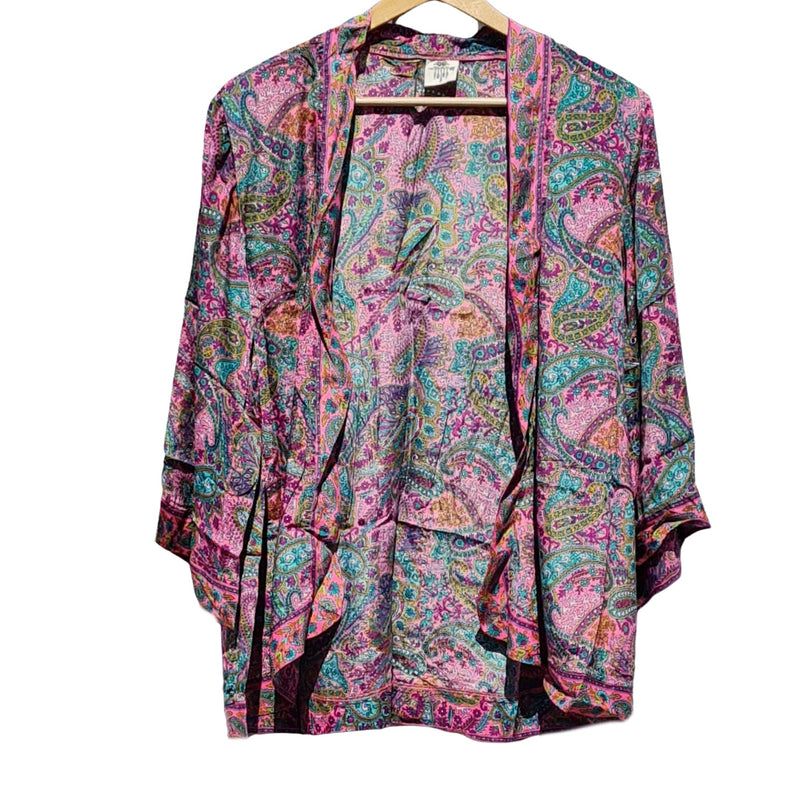 Boho Floral Open Kimono Jacket - 9