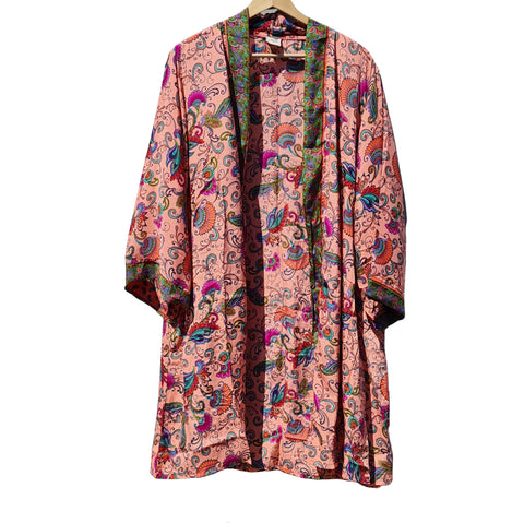 Boho Floral Open Kimono Jacket - 6
